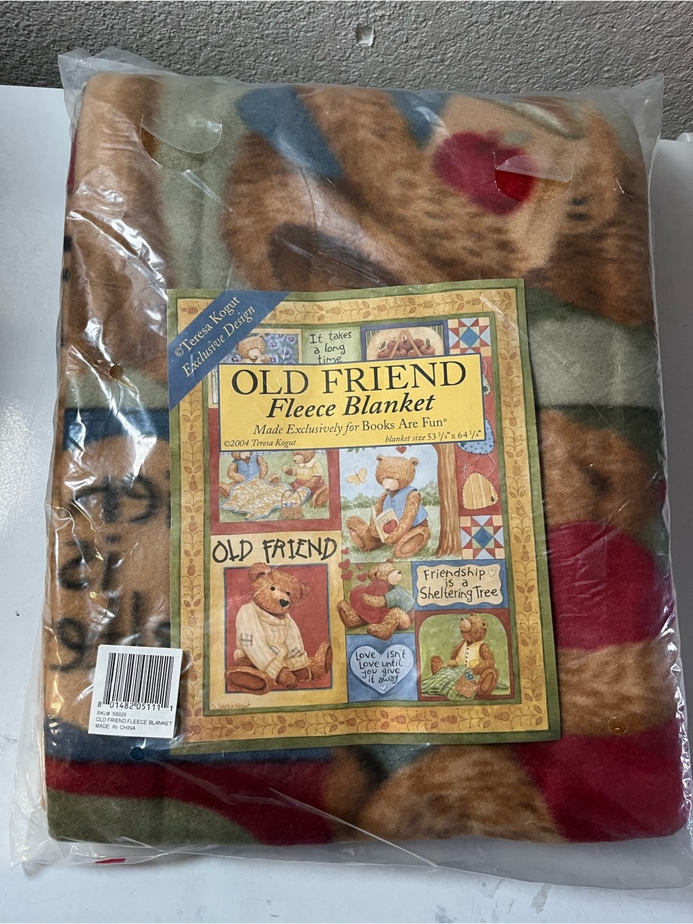 OLD FRIEND Fleece Blanket - Multi-Color Kids Throw